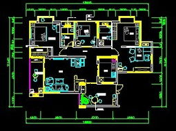 住宅装修设计施工图纸免费下载 建筑装修图